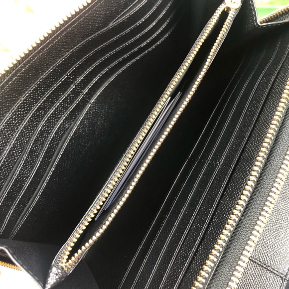 Coach travel wallet double zipped clutch black - Picture 6 of 8